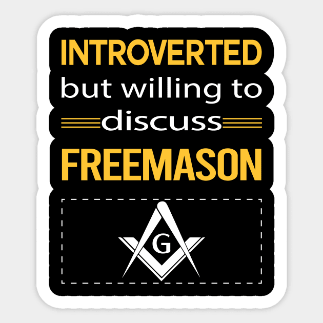 Funny Introverted Freemason Freemasonry Masonry Masonic Mason Stonemason Illuminati Sticker by relativeshrimp